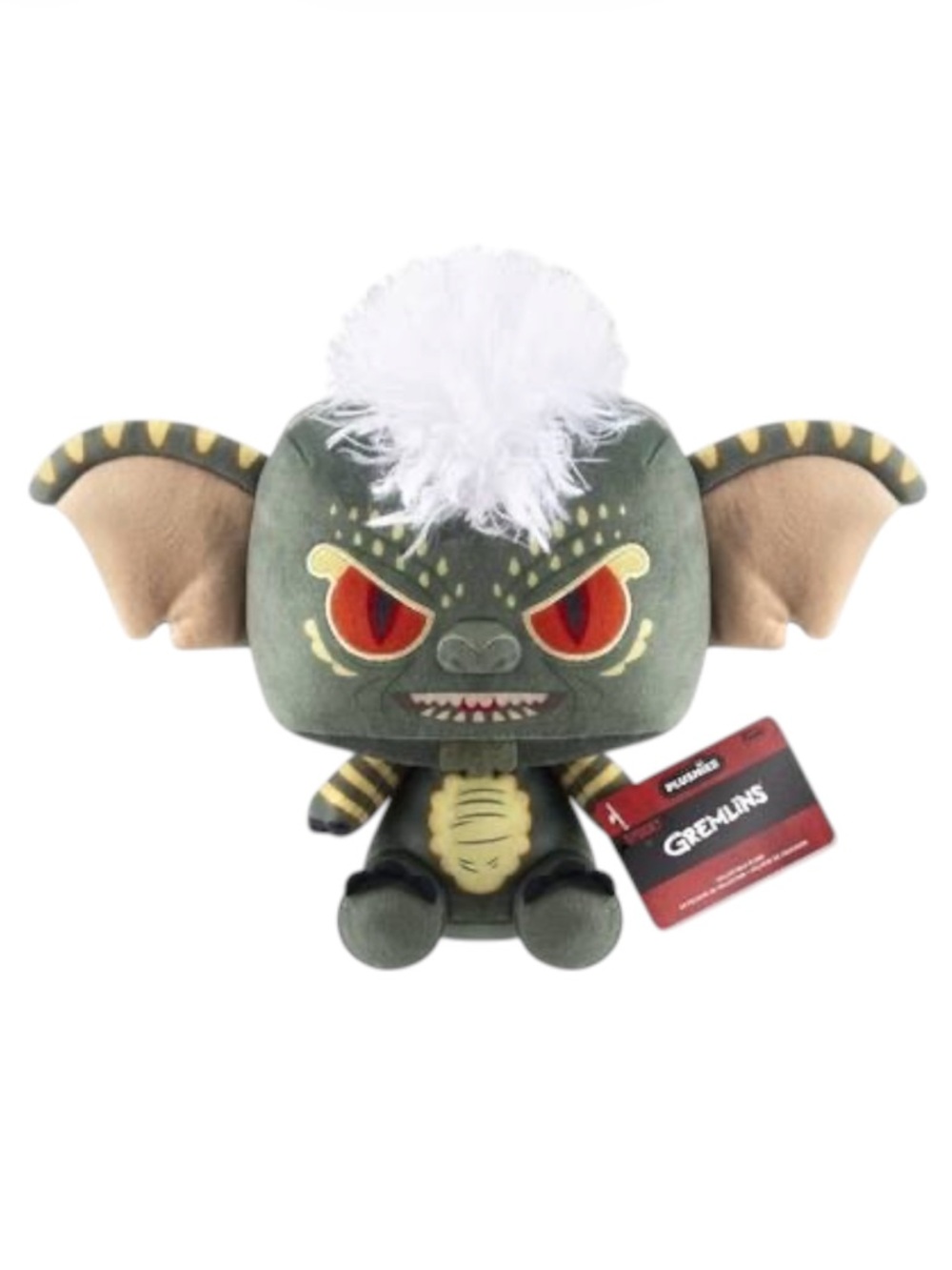 Gremlins Plush Toy - Mohawk Mogwai in Olive Green and White